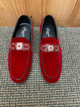 Load image into Gallery viewer, Successos Burgundy Suede Men’s Red Bottom Prom/Dress Shoes Style: SH3610
