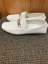 Load image into Gallery viewer, Terroni Italian Design White Diamond Print Men&#39;s Slip-on Dress Shoes Size 8.5-13
