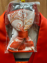 Load image into Gallery viewer, Kent &amp; Park JP106 Orange Floral Print 4-Piece Suit
