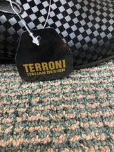 Load image into Gallery viewer, Terroni Italian Design Black Diamond checkerboard suede feel Men’s Slip-on Dress Shoes
