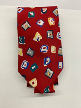 Load image into Gallery viewer, Excello Cravats Red Multicolored Tie
