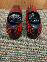 Load image into Gallery viewer, Jump New York Jewel Red/Black Men’s Smoking slip-on Dress Shoes

