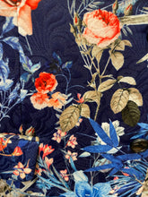 Load image into Gallery viewer, Studio Ferera Navy Flower Print Blazer
