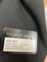 Load image into Gallery viewer, Vittorio St. Angelo Black Double Breasted Suit 60R C762TA
