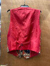Load image into Gallery viewer, Cielo Double Breasted Low Cut Red/Black Versace Print Slim Fit Vest S-4XL
