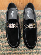 Load image into Gallery viewer, Successos Black Suede Men’s Red Bottom Prom/Dress Shoes Style: SH3610
