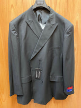 Load image into Gallery viewer, Apollo King Black Double Breasted Suit 60R DM33
