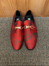 Load image into Gallery viewer, Success Red/Black Smoking Slippers/ Mens Dress Shoes
