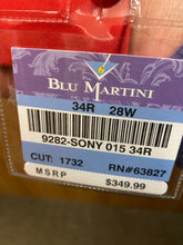 Load image into Gallery viewer, Blu Martini Silky/Shinny Red 2–Piece Slim Fit Suit
