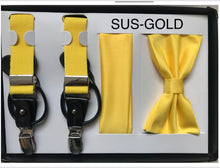 Load image into Gallery viewer, Endless Knot Suspender with Matching Bow Tie
