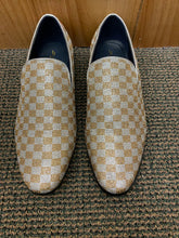 Load image into Gallery viewer, Jump New York Jewel Silver/Gold Men’s Smoking slip-on Dress Shoes
