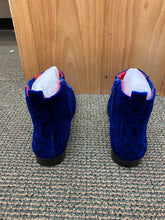 Load image into Gallery viewer, After Midnight Royal Blue Paisley Ankle Red Bottom Boots Sizes 8-13
