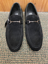 Load image into Gallery viewer, Terroni Italian Design BLACK Suede-like Smoking Slip-on Men’s Dress Shoes
