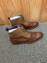 Load image into Gallery viewer, Stacy Adams Malone Cognac Lace-up Suede &amp; Leather Chelsea Boot
