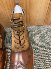 Load image into Gallery viewer, Stacy Adams Malone Cognac Lace-up Suede &amp; Leather Chelsea Boot
