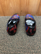 Load image into Gallery viewer, Successos Rblue/Red brocade print red bottom slip-on dress shoes sizes 7-15
