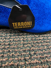 Load image into Gallery viewer, Terroni Italian Design Royal Blue Suede-like Smoking Slip-on Men’s Dress Shoes
