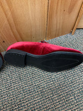 Load image into Gallery viewer, Terroni Italian Design Burgundy Suede-like Smoking Slip-on Men’s Dress Shoes
