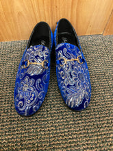 Load image into Gallery viewer, Successos Royal Blue Suede Men’s Red Bottom Dress Shoes Sizes 7-15
