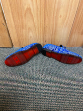 Load image into Gallery viewer, Successos Royal Blue Suede Men’s Red Bottom Dress Shoes Sizes 7-15
