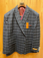 Load image into Gallery viewer, Steve Harvey Reserve Navy Check/Plaid Suit 60R 219713SHS
