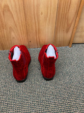Load image into Gallery viewer, After Midnight Red Paisley Ankle Red Bottom Boots Sizes 8-13
