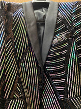 Load image into Gallery viewer, Cielo black Sequins Sports coat/Blazer
