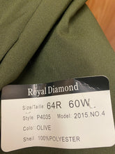 Load image into Gallery viewer, Royal Diamond Olive Green 2-Piece Suit

