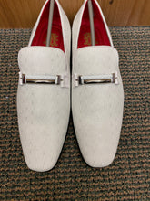 Load image into Gallery viewer, After Midnite  White Smoking Slip-on Men’s Red Bottom Dress/Prom Shoes Style: 6993
