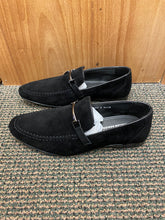 Load image into Gallery viewer, Terroni Italian Design BLACK Suede-like Smoking Slip-on Men’s Dress Shoes
