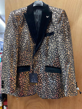 Load image into Gallery viewer, Saint Lorenzo Gold Leopard Print Jacket
