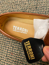 Load image into Gallery viewer, Terroni Italian Design Cognac Smoking Slip-on Men Dress/Driver Shoe w/LV buckle
