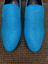 Load image into Gallery viewer, Jump New York Lavish Light Blue (Turquoise) Men’s Smoking slip-on Dress Shoes
