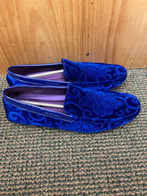 Load image into Gallery viewer, After Midnite Royal Blue Paisley Slip-on Men&#39;s Dress/Driver Shoes Sizes 7-13 Style 6913
