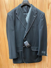 Load image into Gallery viewer, Fortino Landi Black 3-Piece Suit 44R
