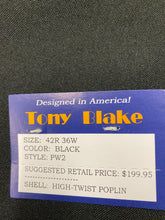 Load image into Gallery viewer, Tony Blake Black 2-Piece Suit 42R
