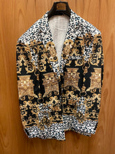 Load image into Gallery viewer, Cielo Black Versace Print Blazer 36R-54R
