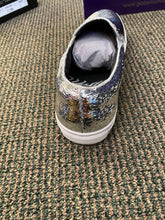 Load image into Gallery viewer, After Midnight Formal Footwear Silver slip-on tennis look Mens dress shoes size 9 style number 6758
