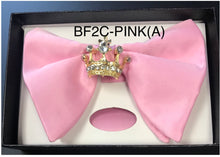 Load image into Gallery viewer, Gold crown Edwardian bow tie
