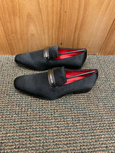 Load image into Gallery viewer, After Midnite Black Red Bottom Smoking Slip-on Dress Shoe Style: 6979
