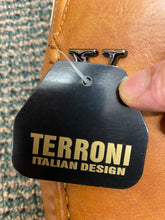 Load image into Gallery viewer, Terroni Italian Design Brown Slip-on Smoking Mens Dress/Driver Shoe w/ LV Buckle
