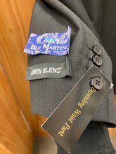 Load image into Gallery viewer, Blu Martini Black Banded Collar Suit 44L
