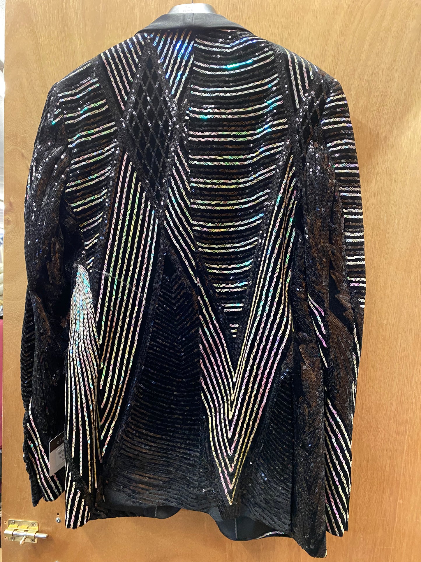 Cielo black Sequins Sports coat/Blazer