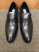 Load image into Gallery viewer, Giovanni Kris Black Leather Hand-made Slip-on Loafers Dress Shoes
