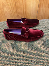 Load image into Gallery viewer, After Midnight Burgundy Men’s Smoking Slip-on Dress/Driver Shoes Sizes 8-13  Style # 6952
