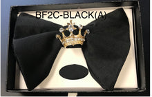 Load image into Gallery viewer, Gold crown Edwardian bow tie
