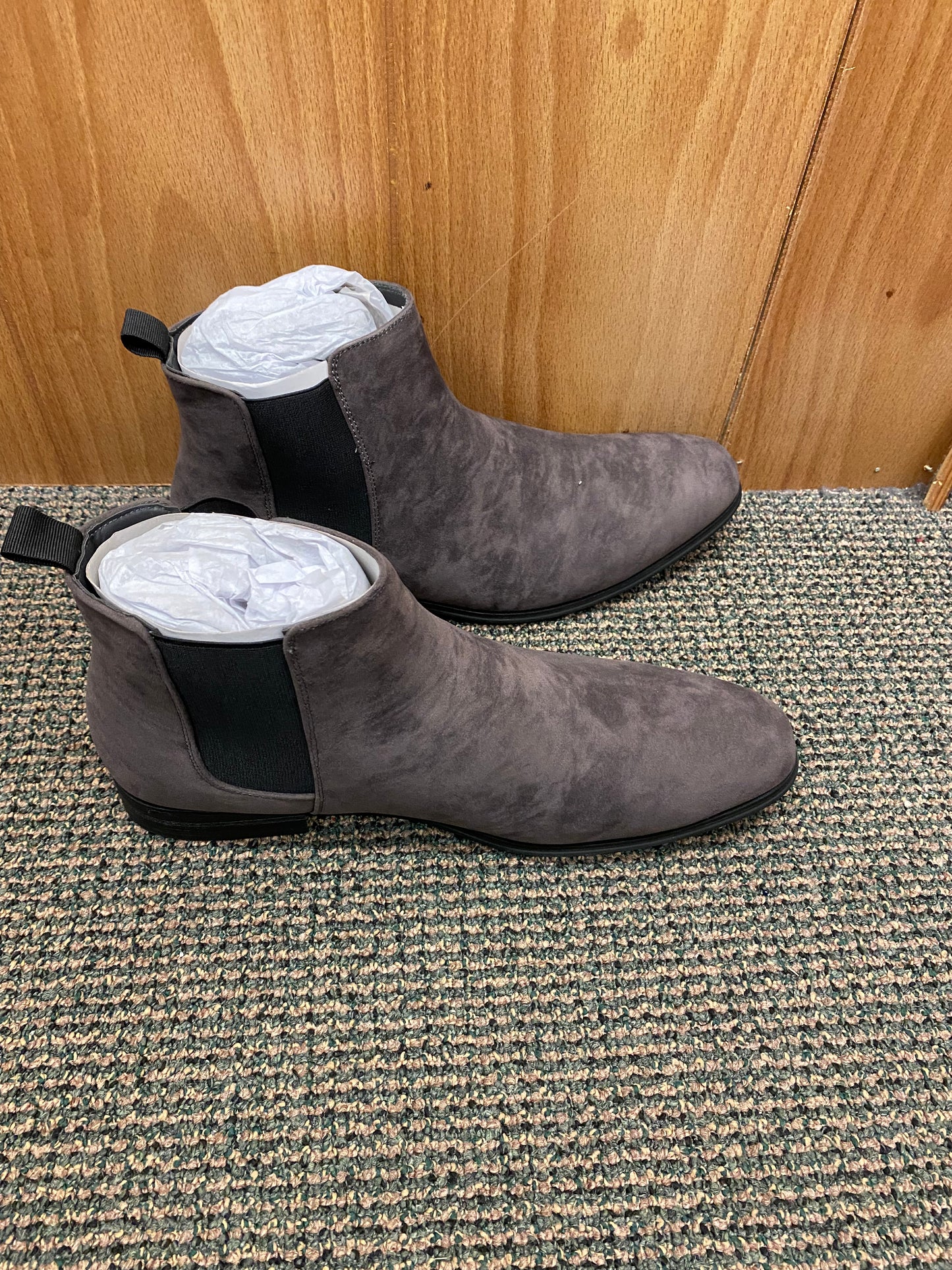 Montique International S-50 Grey Suede Men’s Slip-on Boots