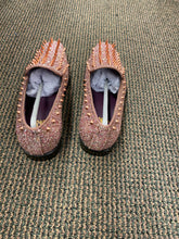 Load image into Gallery viewer, After Midnite Rose Gold Spike Men's Slip-on Prom Smoking Slippers/Dress Shoes
