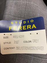 Load image into Gallery viewer, Studio Ferera Slim Fit Grey  Checkered 2-Piece Suit 46S
