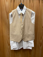 Load image into Gallery viewer, Junior Sand/Tan color Size 16 Vest and Pants Set
